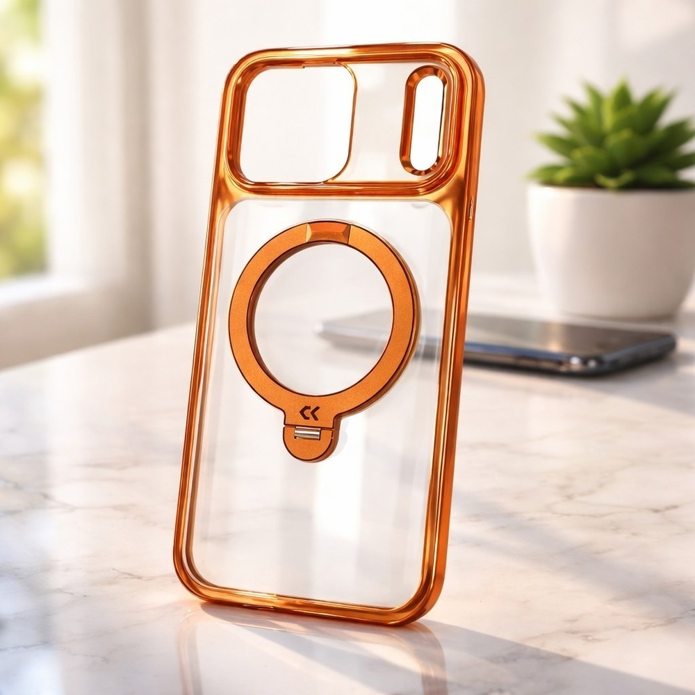Casekoo Magicstand Orange Case for iPhone 17 Pro Max